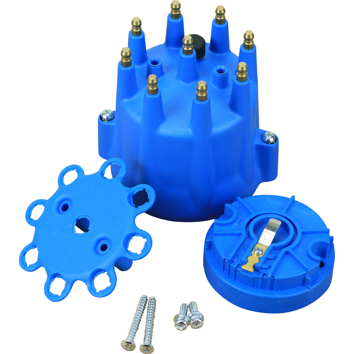 CAP1016-BL Distributor Cap and Rotor Kit, Direct Fit, BLUE