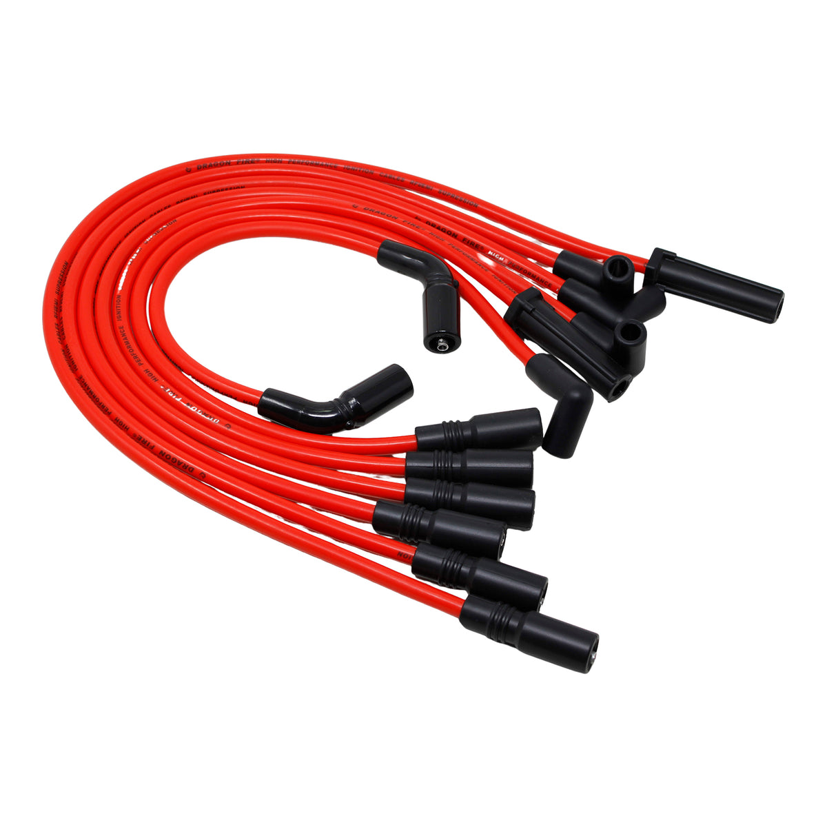 PWJ101 Plug wires, Direct Fit, Silicone, RED