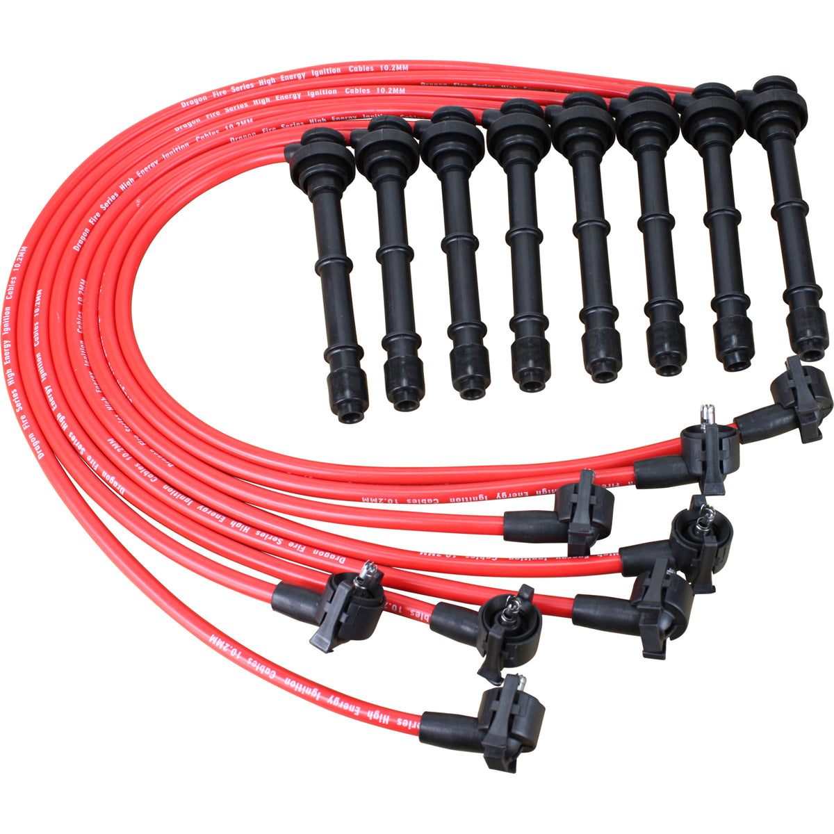 PWJ142 Plug wires, Direct Fit, Silicone, RED