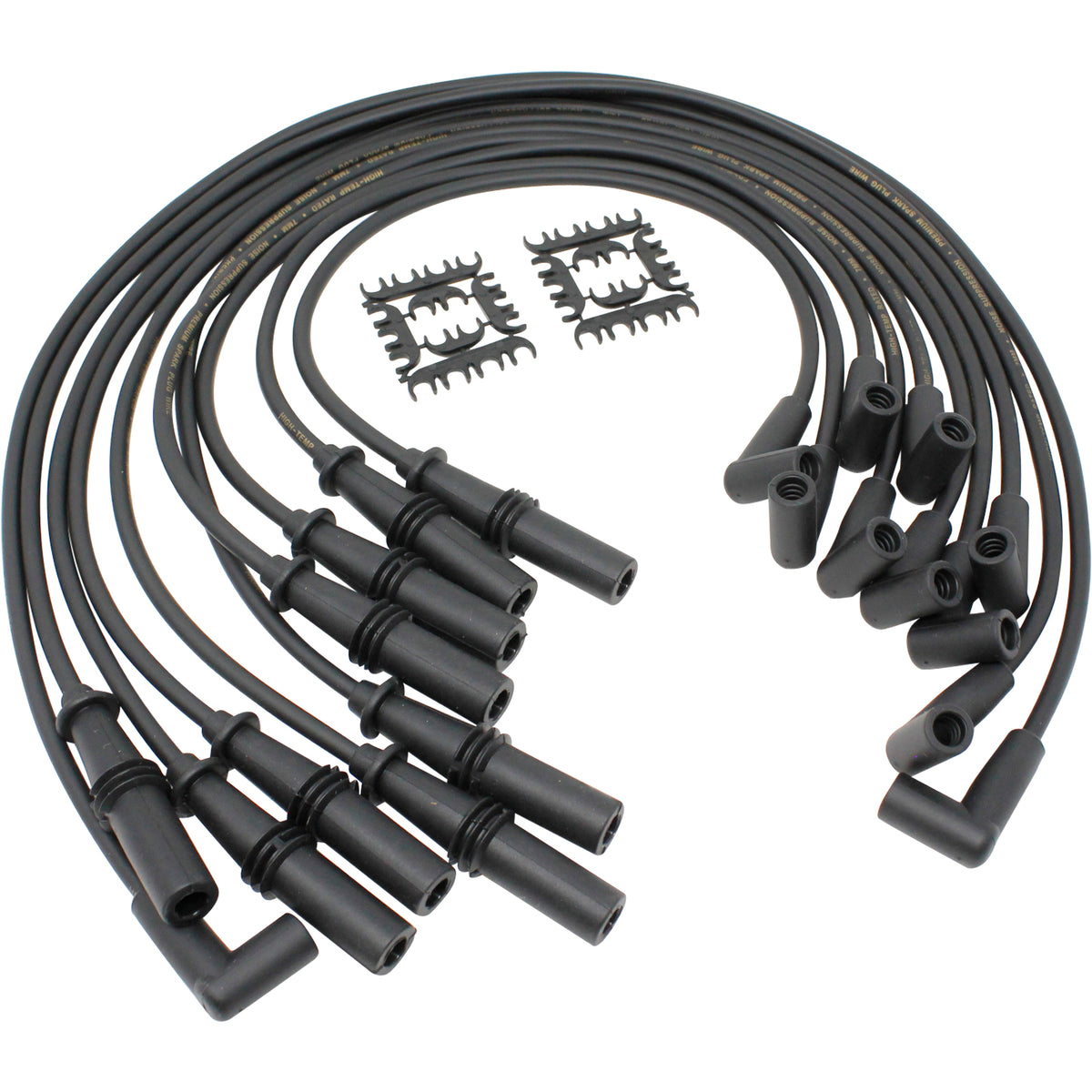 PWJ105-OES Plug wires, Direct Fit, Silicone, BLACK