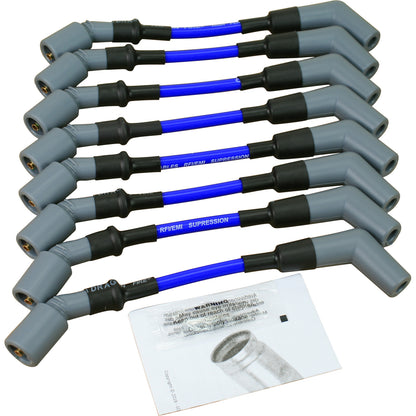 PWJ258-BL Plug wires, Direct Fit, Silicone, BLUE