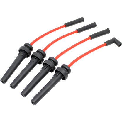 PWJ206 Plug wires, Direct Fit, Silicone, RED