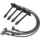Plug wires, Direct Fit, Silicone, BLACK