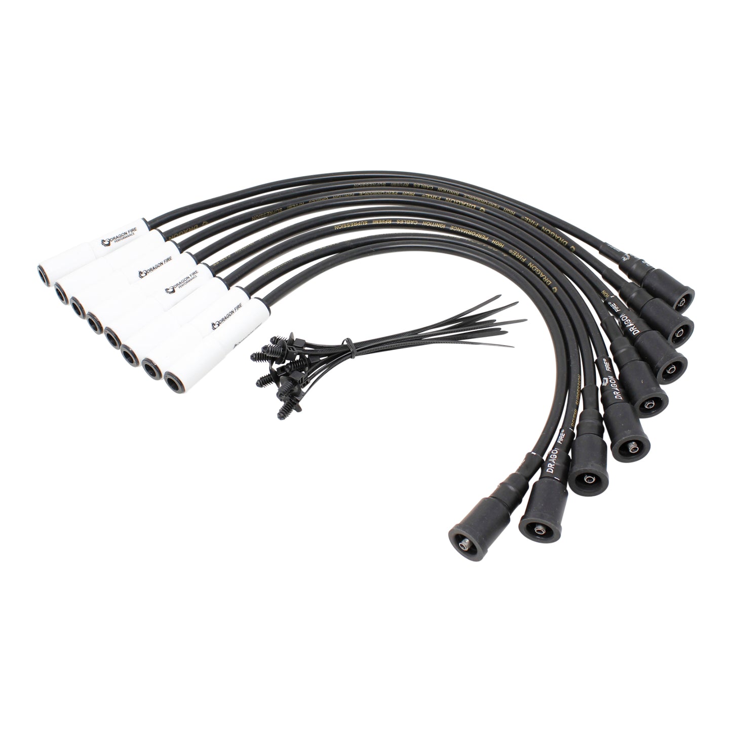 Plug wires, Direct Fit, Silicone, RED