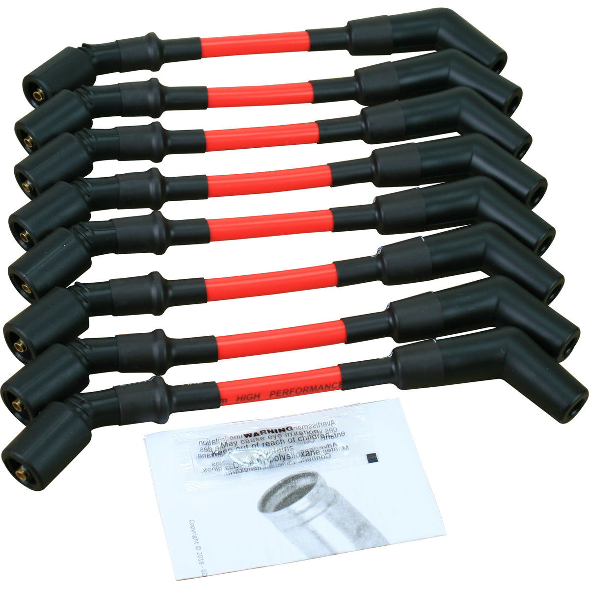 SPW2005-RD Plug wires, Direct Fit, Silicone, RED