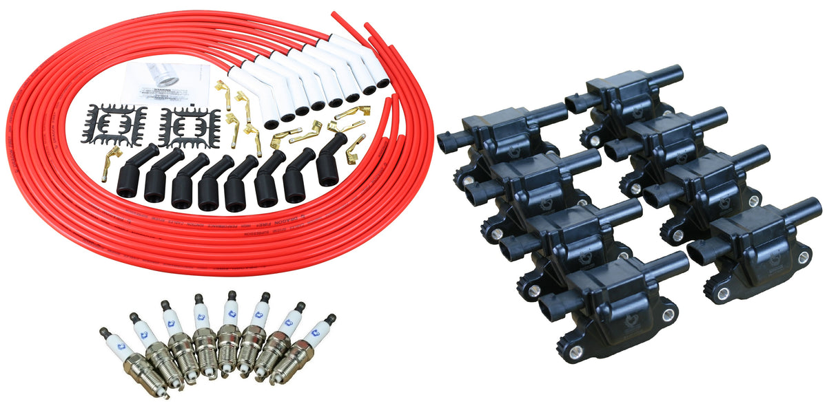 Kit-1372 Ignition Kit - Ceramic Plug Wires, Coils, Spark Plugs