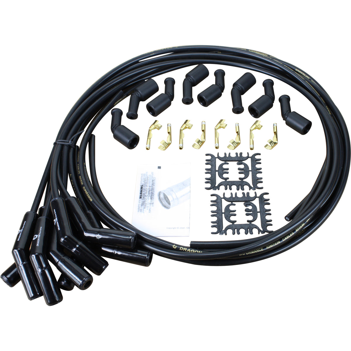 SPW1004BC-BK Plug wires, Universal Cut-to-Fit, Ceramic, BLACK