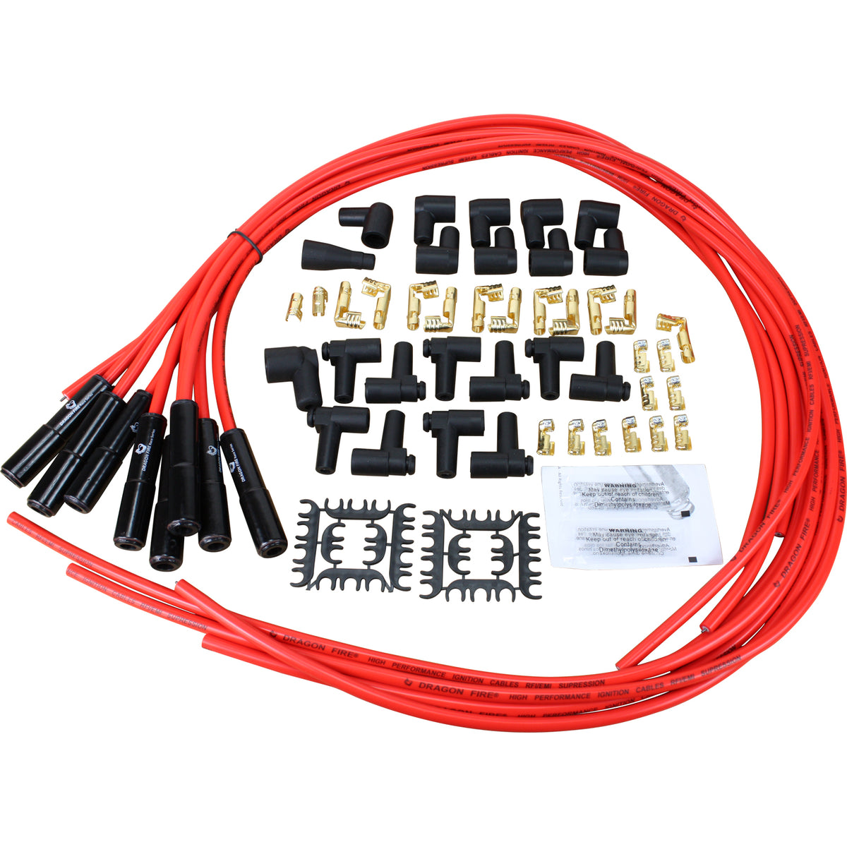 SPW1002BC-RD Plug wires, Universal Cut-to-Fit, Ceramic, RED