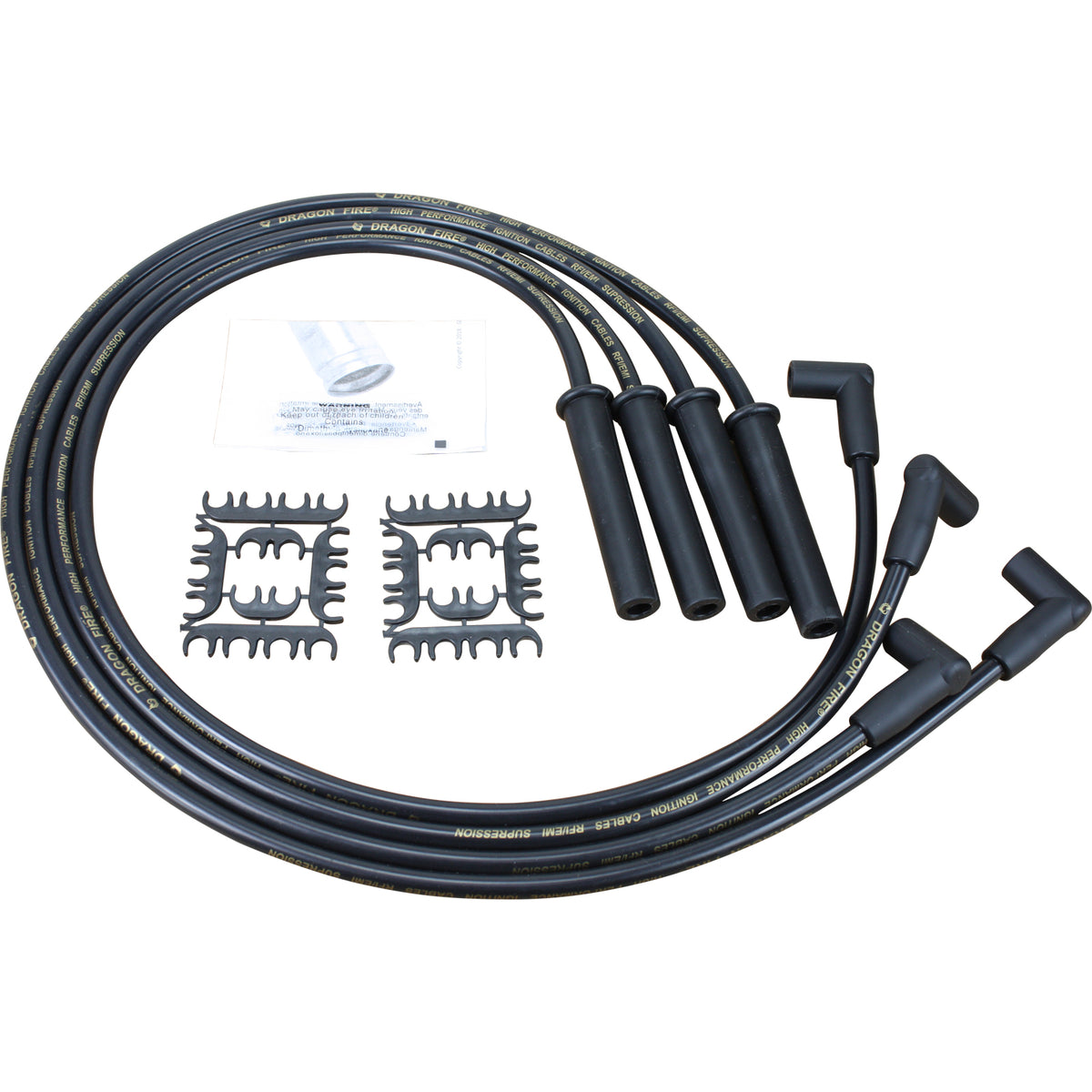 PWJ239 Plug wires, Direct Fit, Silicone, BLACK