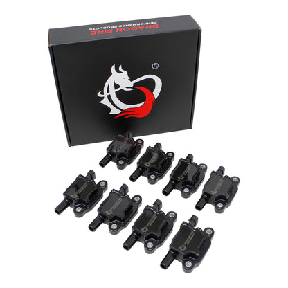 Coil Pack Set, 8pcs, Direct Fit, BLACK