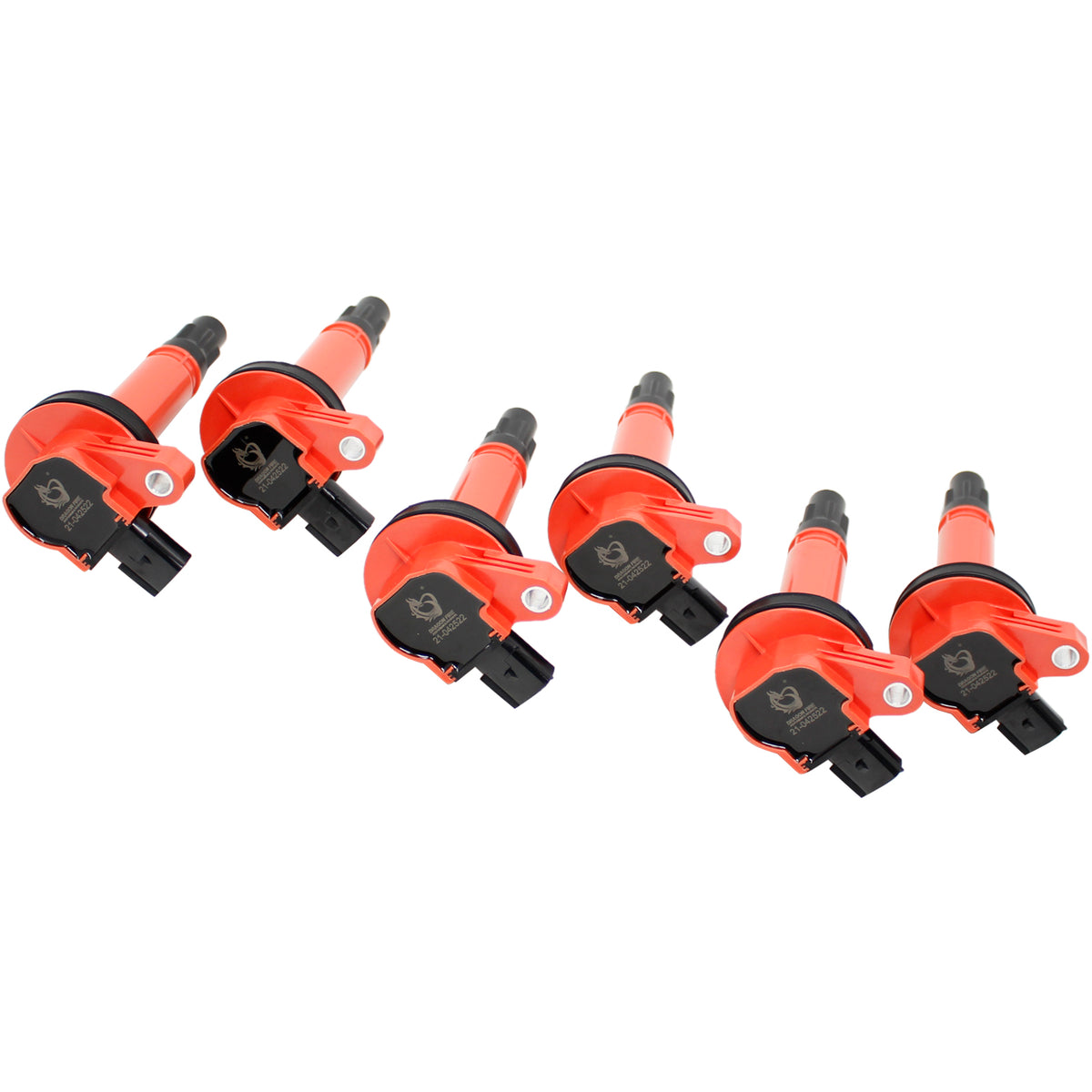 C553-DFx6 Coil Pack Set, 6pcs, Direct Fit, RED