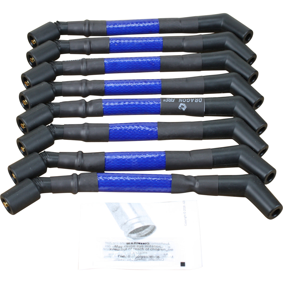 SPW1007-BL Plug wires, Direct Fit, Silicone, BLUE