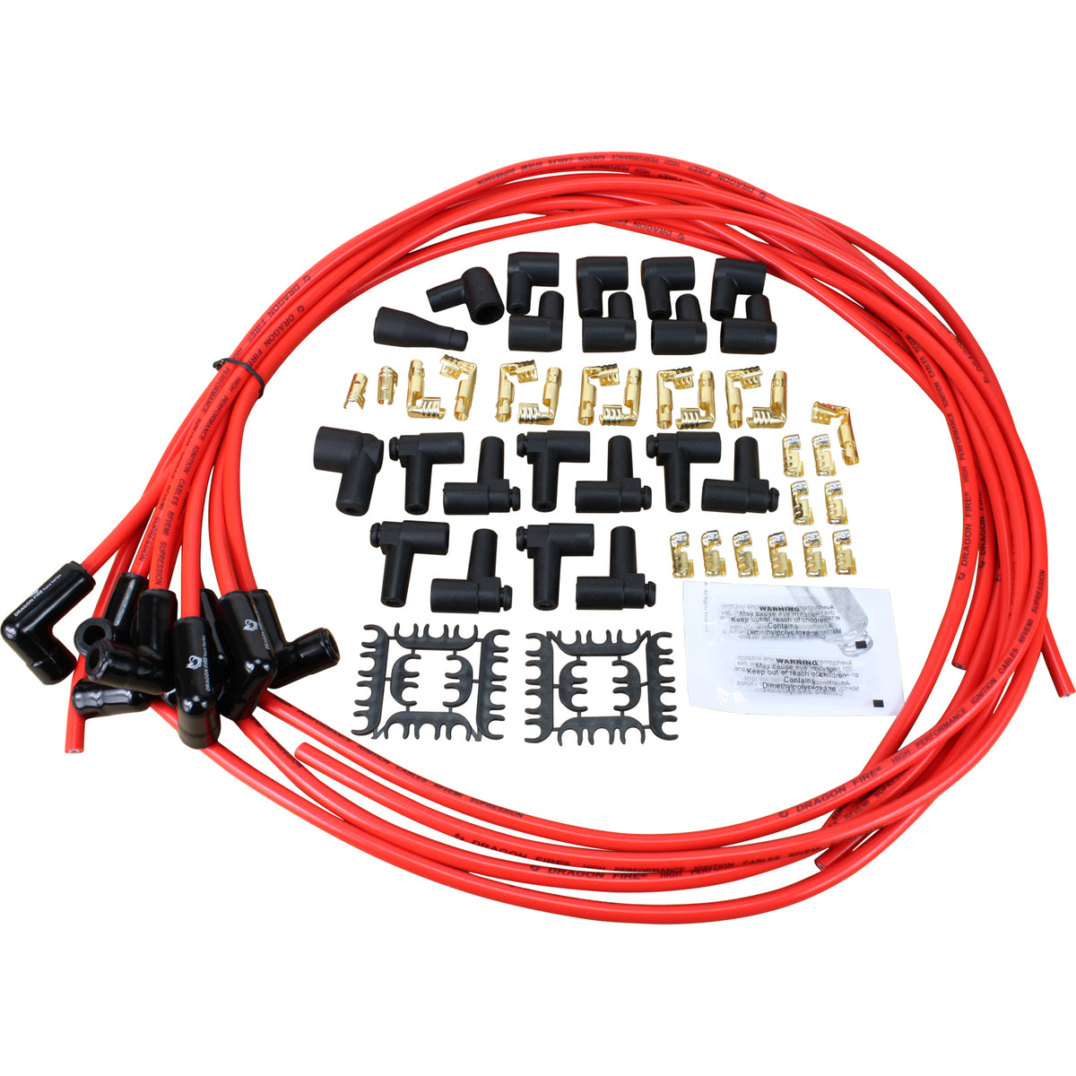 SPW3001BC-RD Plug wires, Universal Cut-to-Fit, Ceramic, RED