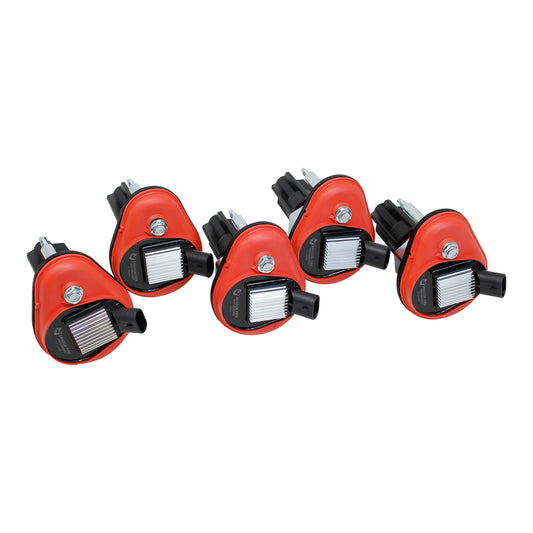 Coil Pack Set, 5pcs, Direct Fit, RED