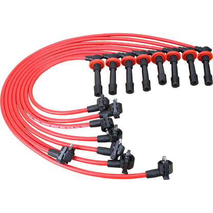 PWJ141 Plug wires, Direct Fit, Silicone, RED