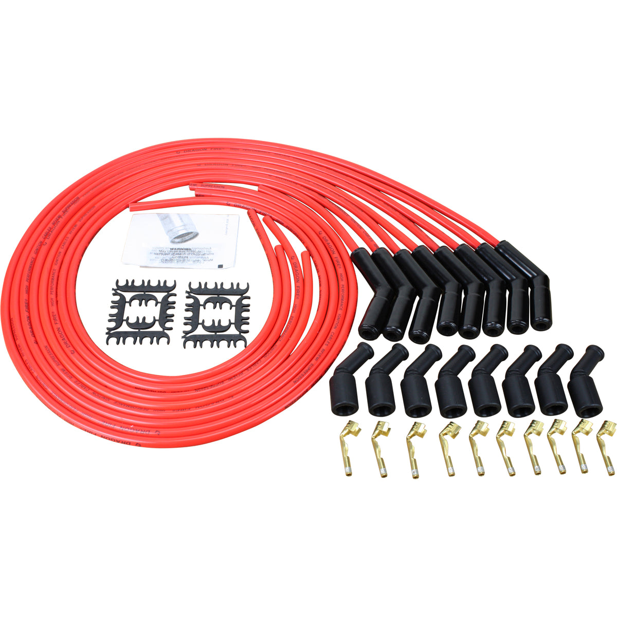 SPW3004BC-RD Plug wires, Universal Cut-to-Fit, Ceramic, RED