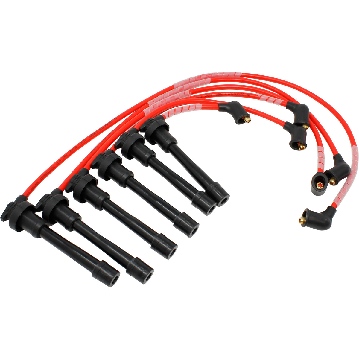 PWJ284 Plug wires, Direct Fit, Silicone, RED