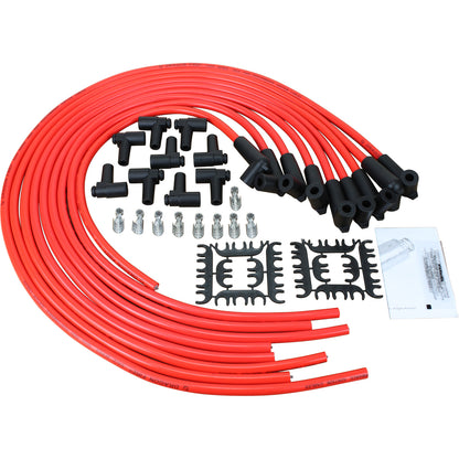 PW90ADJ-DF Plug wires, Universal Cut-to-Fit, Silicone, RED