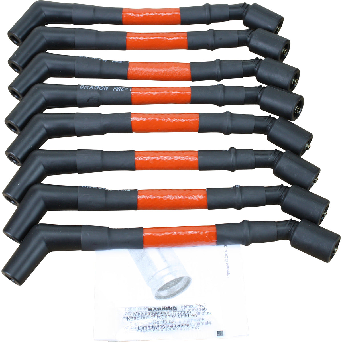 SPW2007 Plug wires, Direct Fit, Silicone, RED