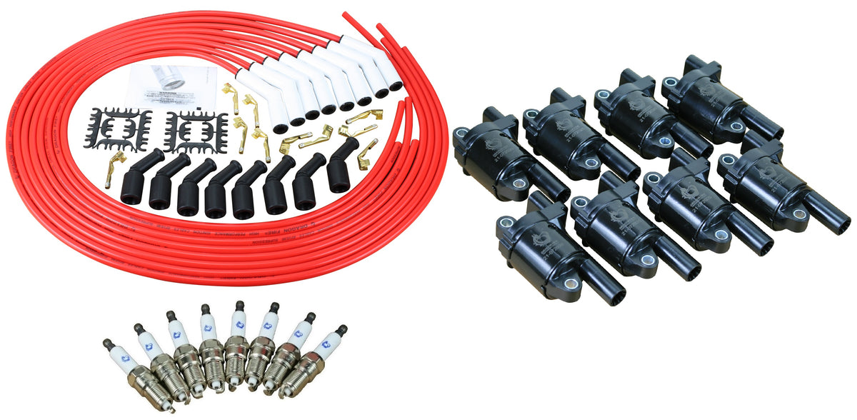 Kit-1371 Ignition Kit - Ceramic Plug Wires, Coils, Spark Plugs