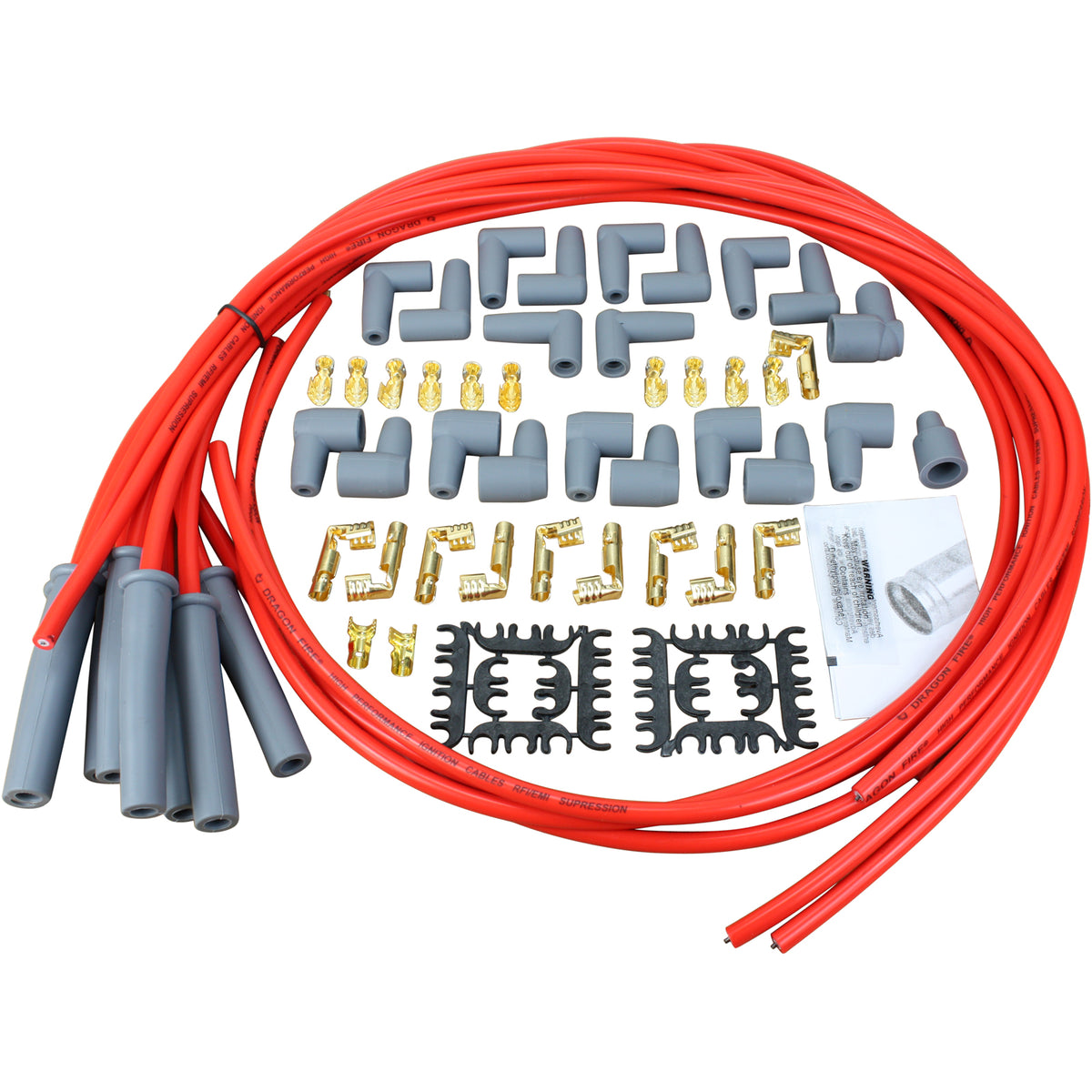 SPW3002-RD Plug wires, Universal Cut-to-Fit, Silicone, RED