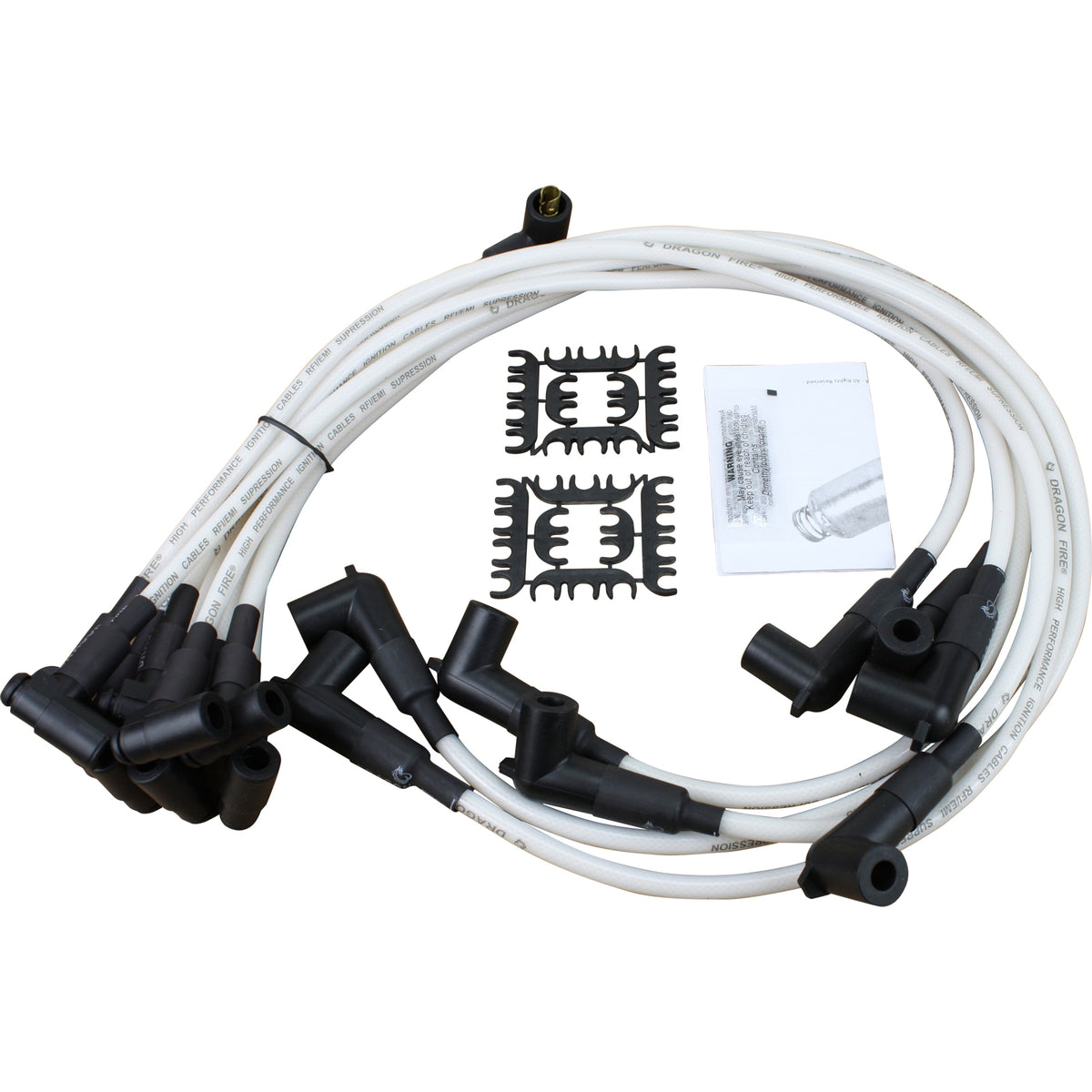 PW350-DF-CL Plug wires, Universal Cut-to-Fit, Silicone, CLEAR