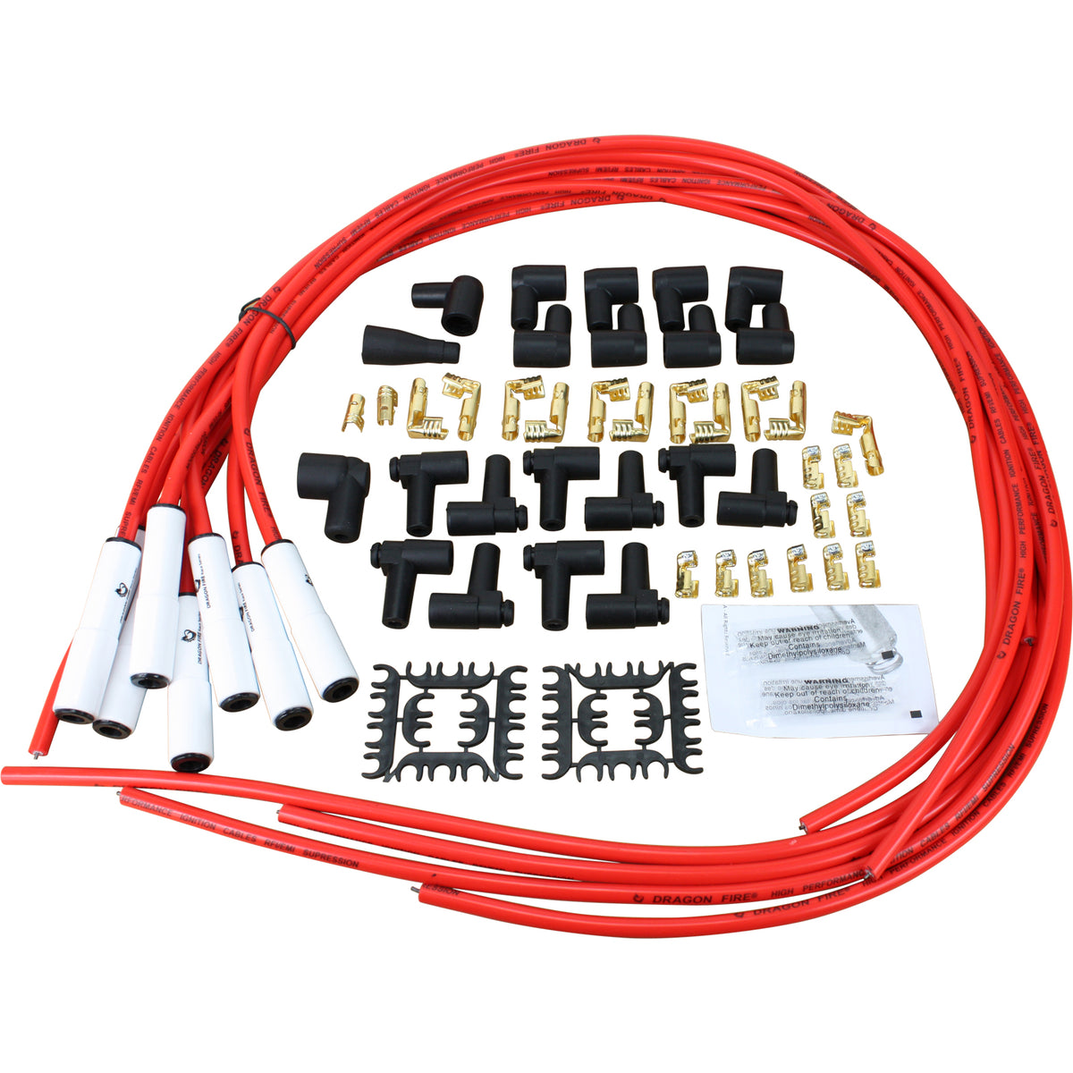 SPW1002WC-RD Plug wires, Universal Cut-to-Fit, Ceramic, RED