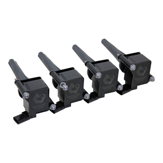 Coil Pack Set, 4pcs, Direct Fit, BLACK