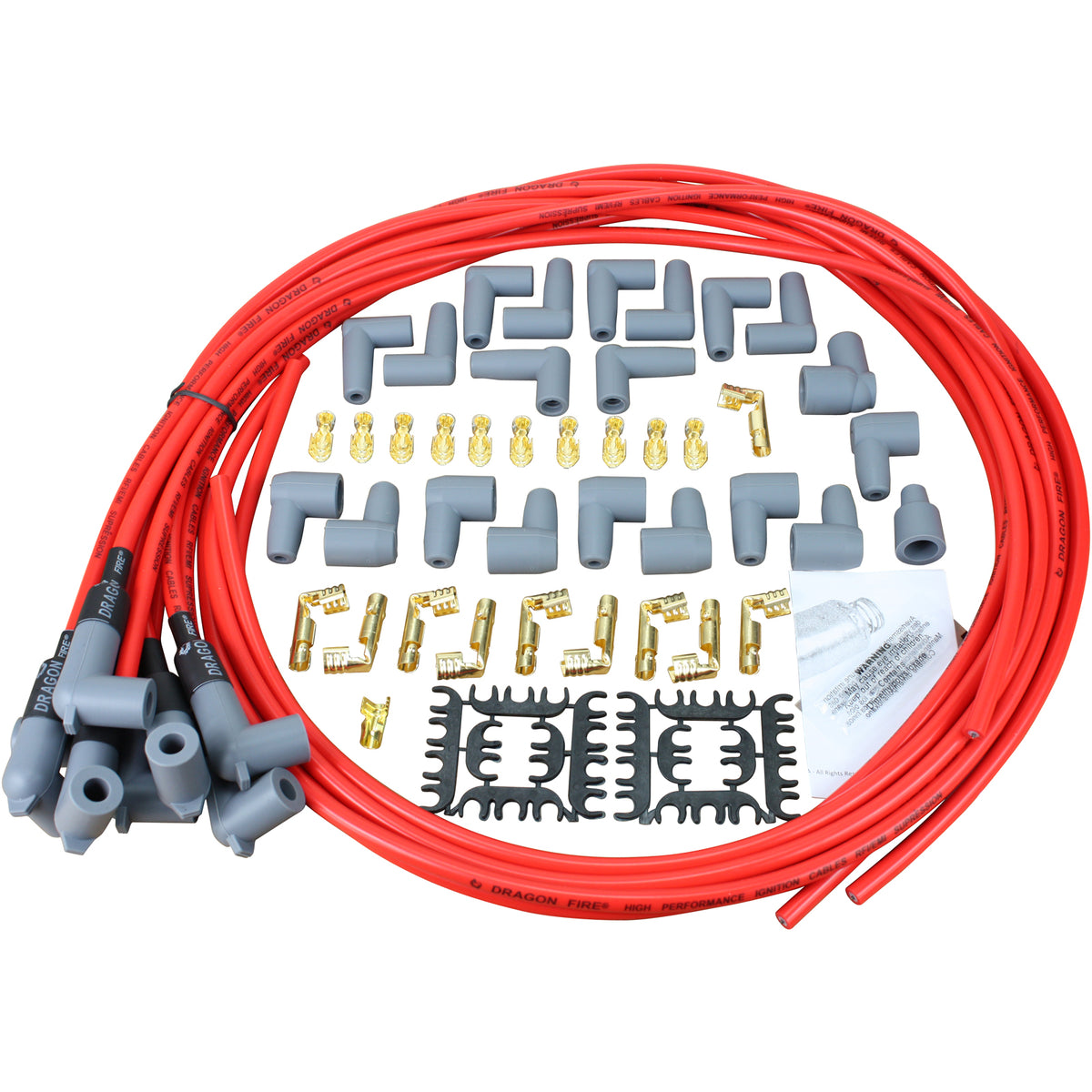 SPW3001-RD Plug wires, Universal Cut-to-Fit, Silicone, RED