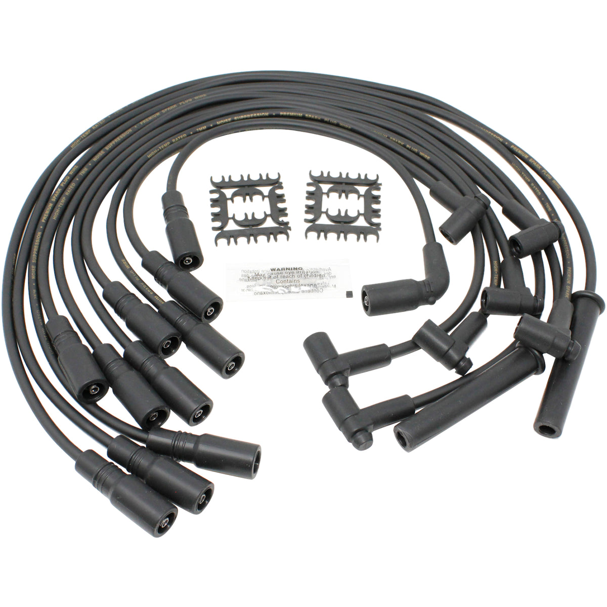 PWLT1-OES Plug wires, Direct Fit, Silicone, BLACK