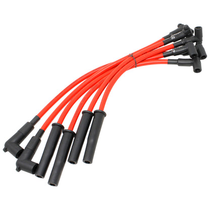 Plug wires, Direct Fit, Silicone, RED