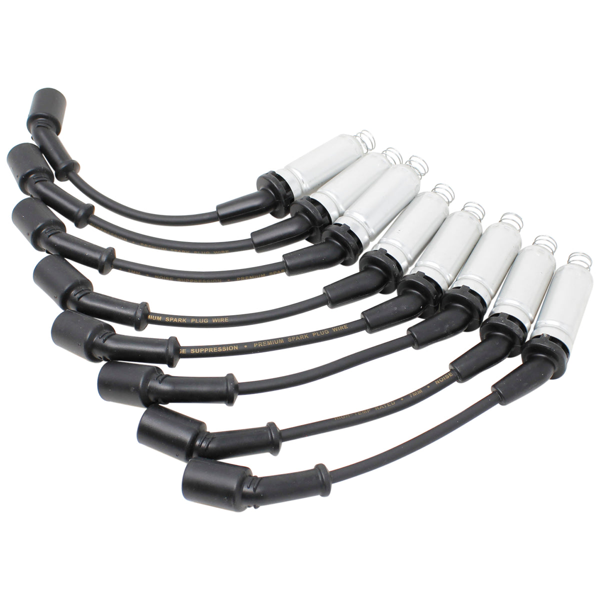 PWJ256-OES Plug wires, Direct Fit, Silicone, BLACK