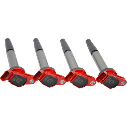 C596-DFx4 Coil Pack Set, 4pcs, Direct Fit, RED