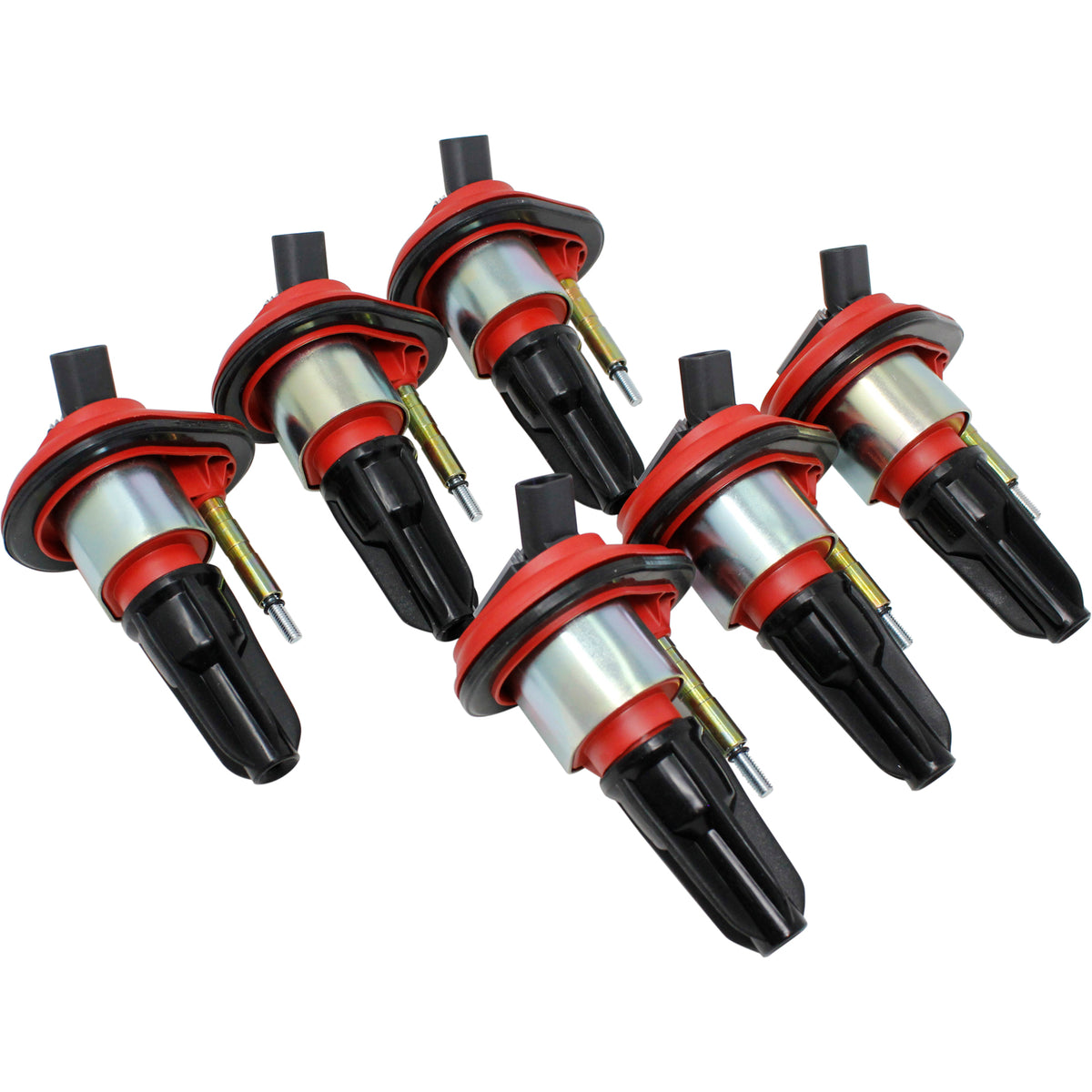 Kit-1473 Coil Pack Set, 6pcs, Direct Fit, RED