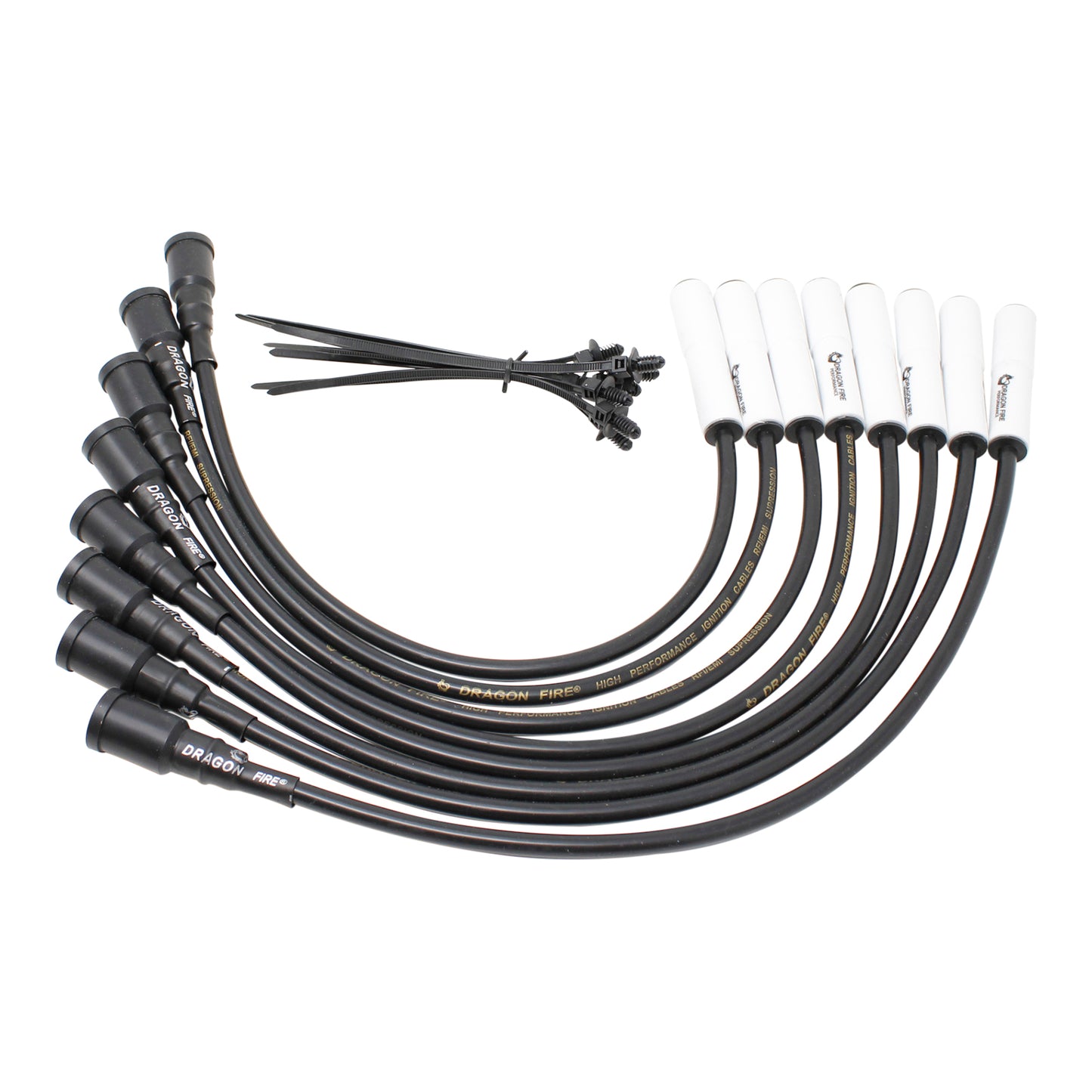 Plug wires, Direct Fit, Silicone, RED