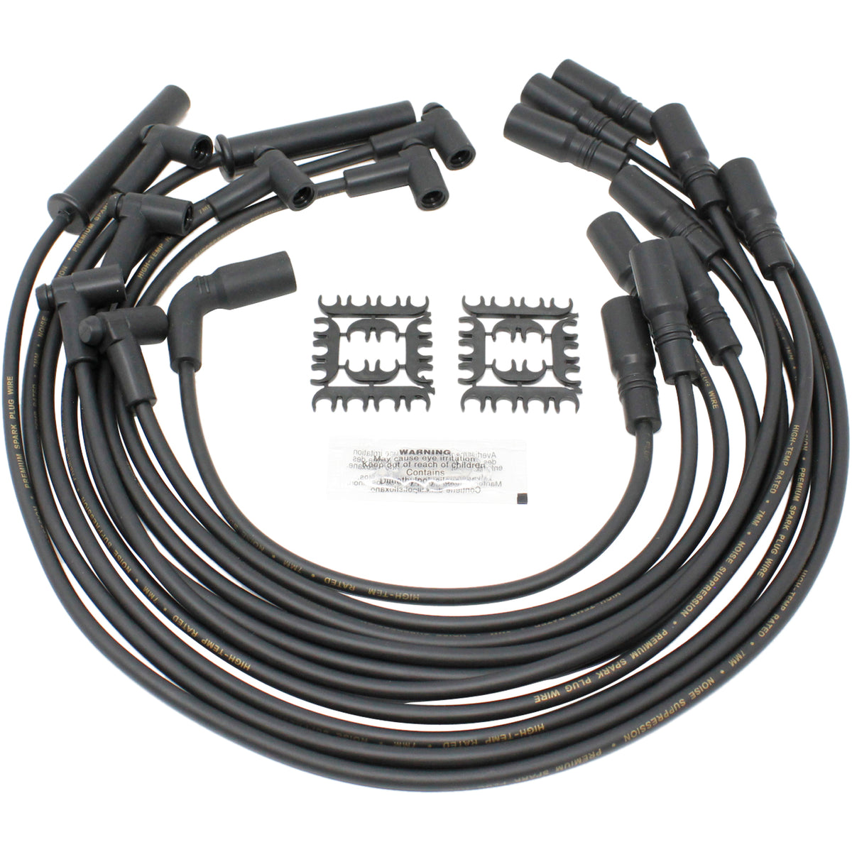 PWLT1-OES Plug wires, Direct Fit, Silicone, BLACK