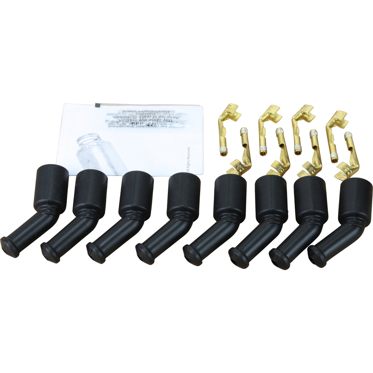 PWJ229 Plug Wire Boot and Terminal Kit, BLACK