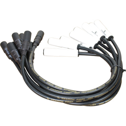 Plug wires, Direct Fit, Ceramic, BLACK
