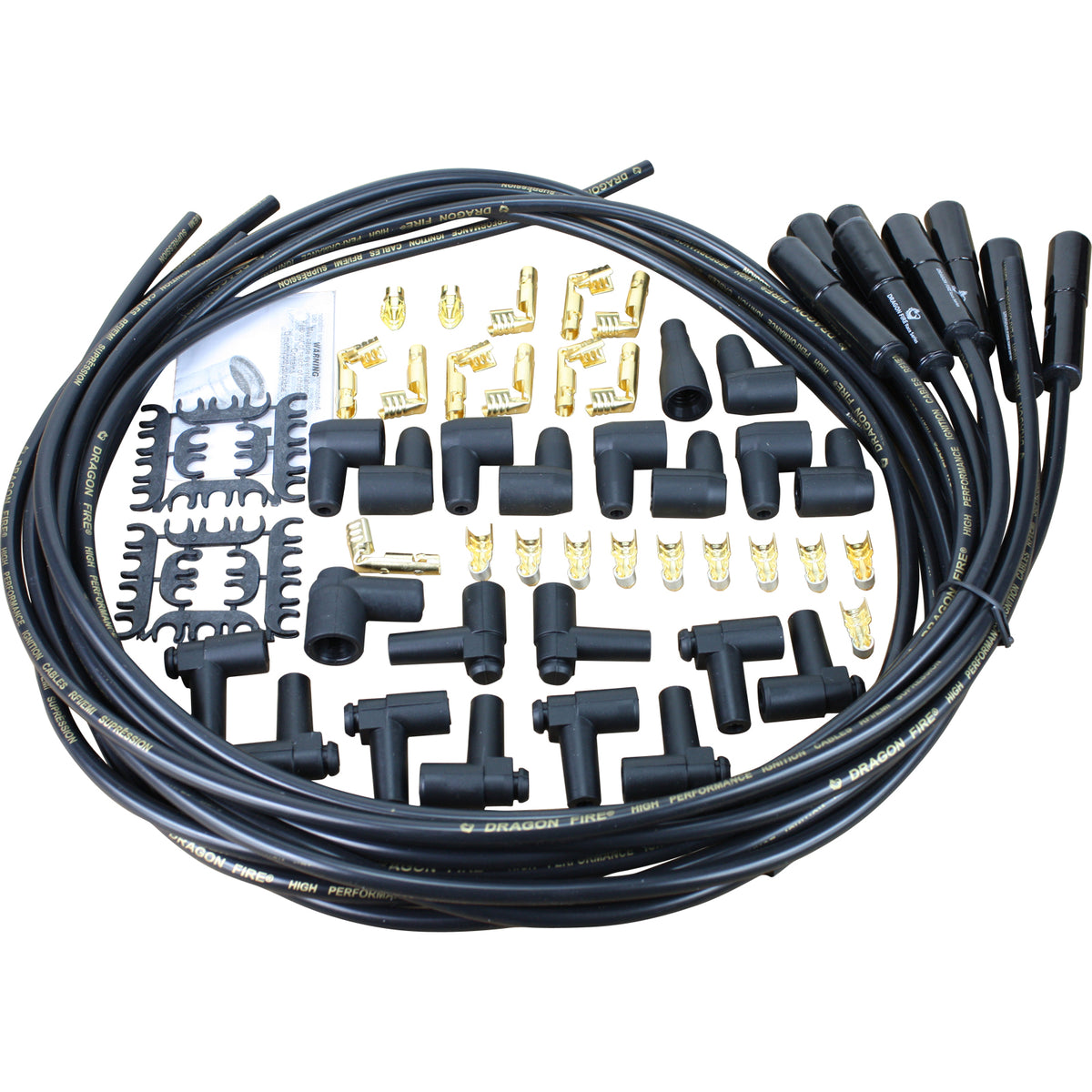 SPW3002BC-BK Plug wires, Universal Cut-to-Fit, Ceramic, BLACK