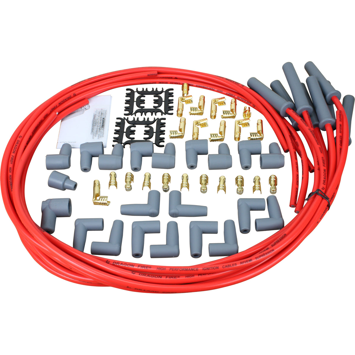 SPW2002-RD Plug wires, Universal Cut-to-Fit, Silicone, RED