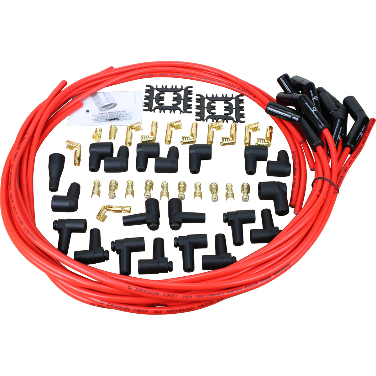 PWJ232 Plug wires, Universal Cut-to-Fit, Ceramic, RED