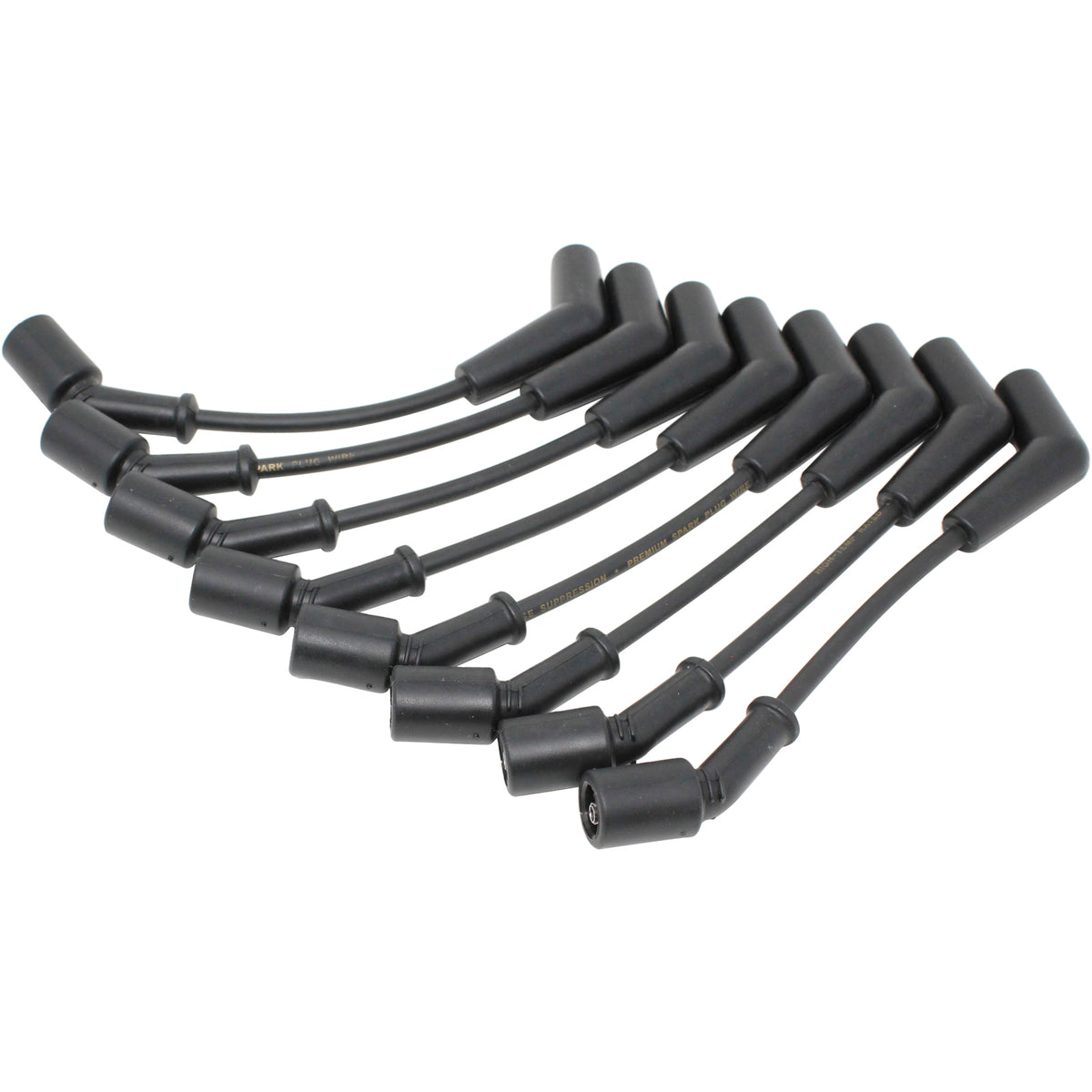 PWLS-OES Plug wires, Direct Fit, Silicone, BLACK