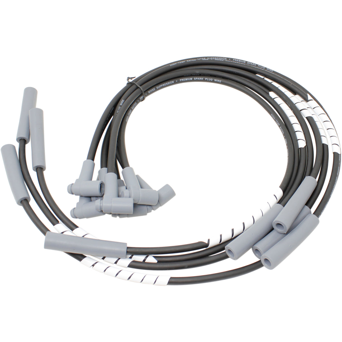 PWJ137-ECO Plug wires, Direct Fit, Silicone, BLACK