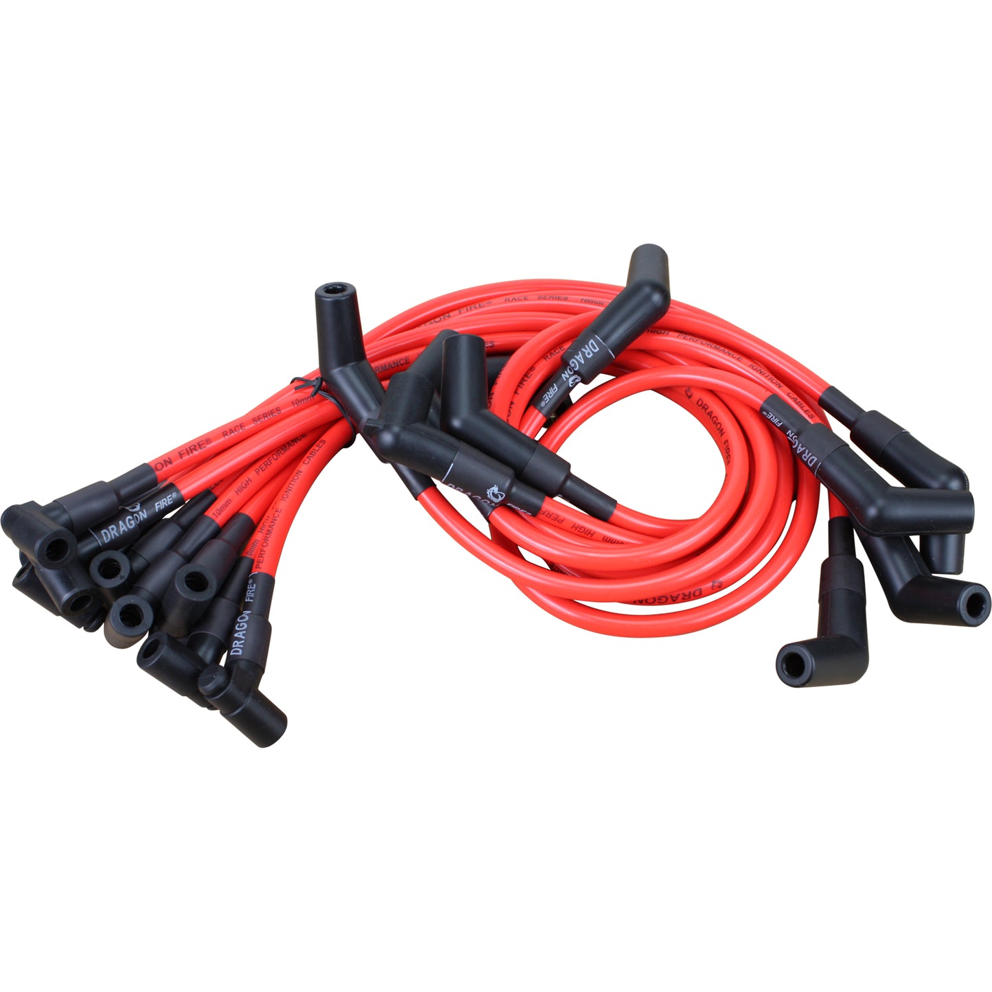 Plug wires, Direct Fit, Silicone, RED