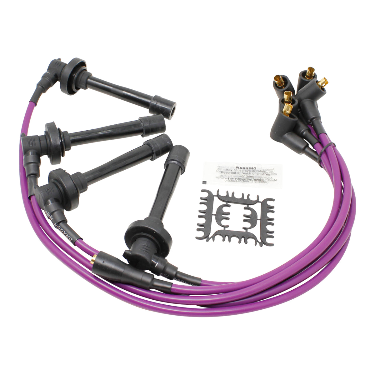 PWTD-DF-P Plug wires, Direct Fit, Silicone, PURPLE