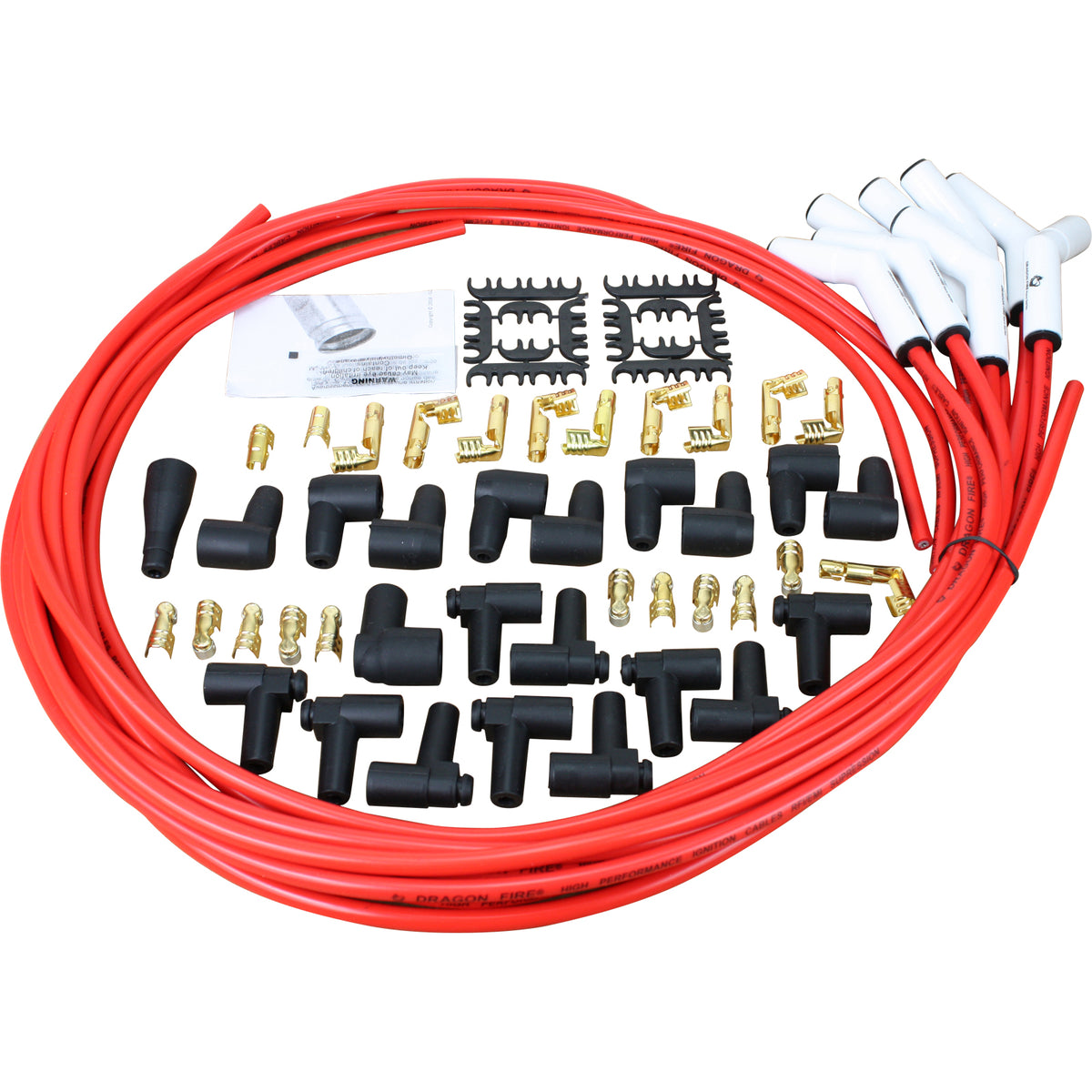 PWJ232-W Plug wires, Universal Cut-to-Fit, Ceramic, RED