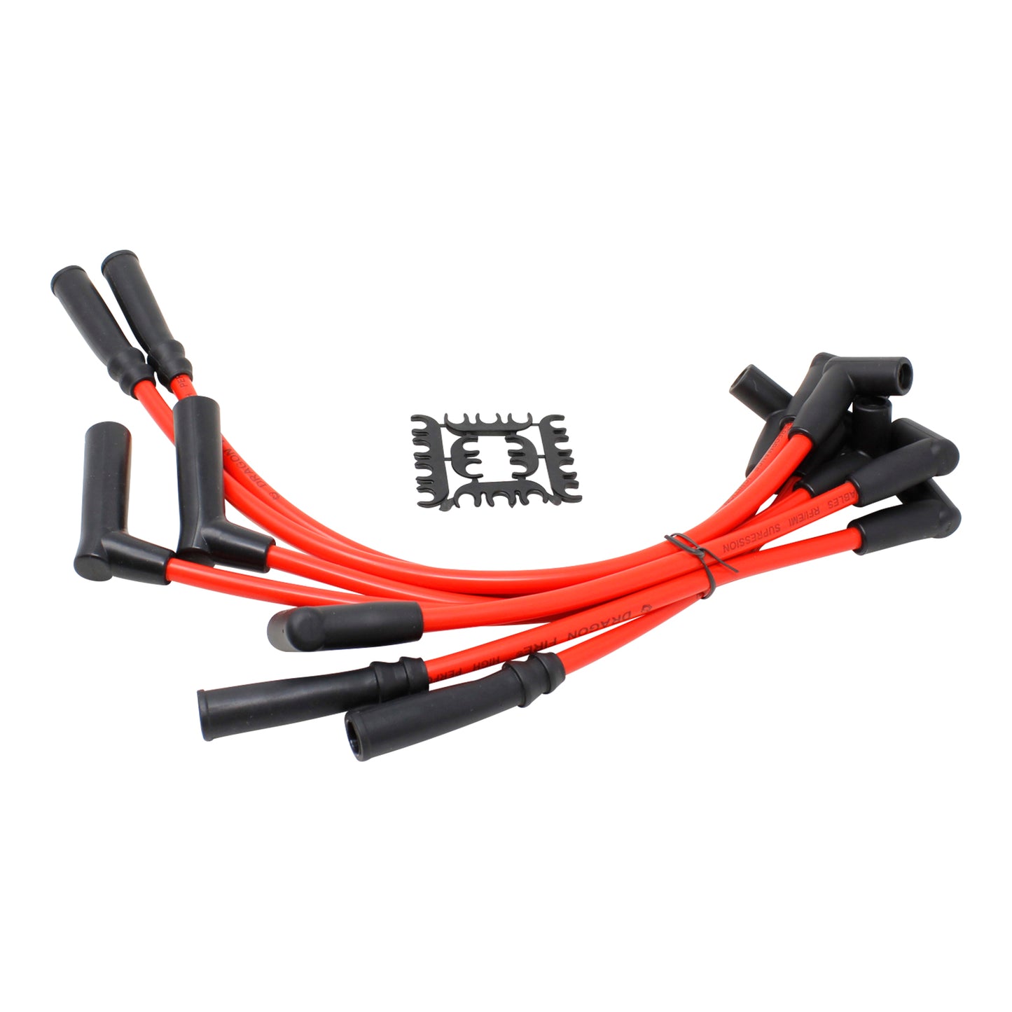 Plug wires, Direct Fit, Silicone, RED