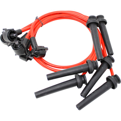 PWJ273 Plug wires, Direct Fit, Silicone, RED