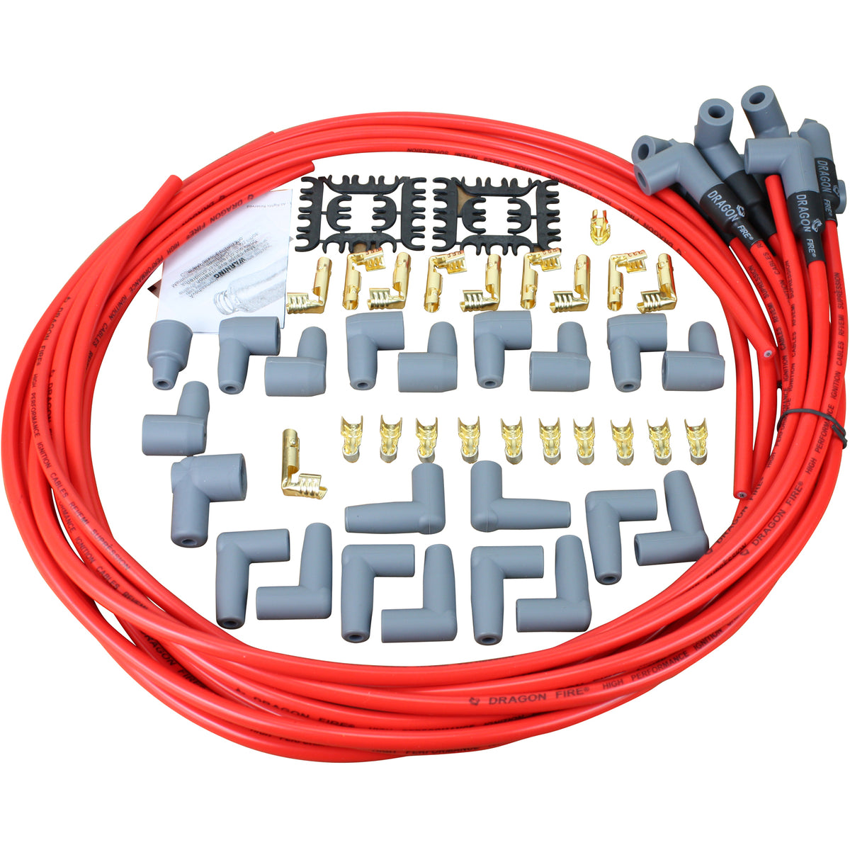 SPW2001-RD Plug wires, Universal Cut-to-Fit, Silicone, RED