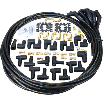 SPW3003-BK Plug wires, Universal Cut-to-Fit, Silicone, BLACK